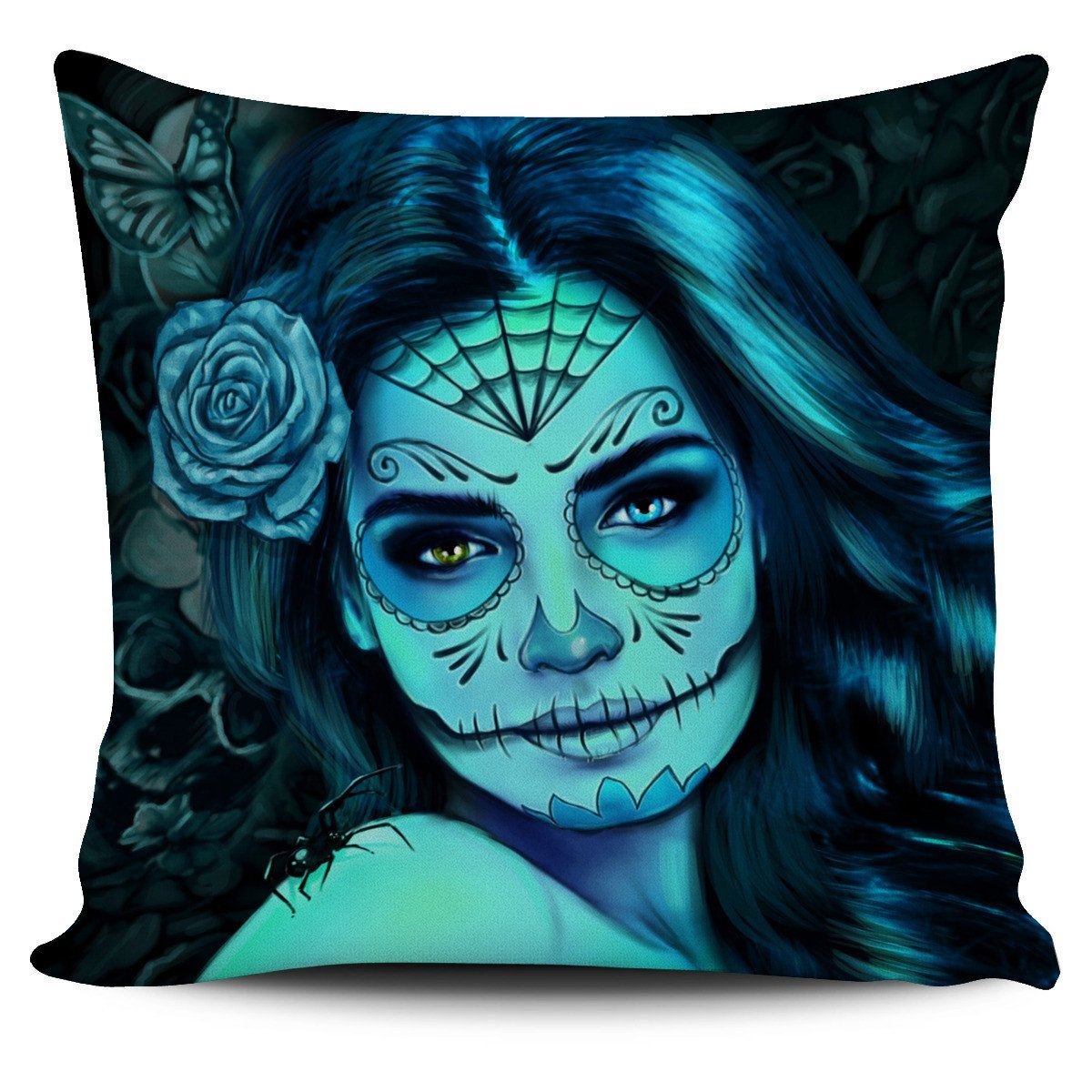 Pillow Cover - Calavera Girl