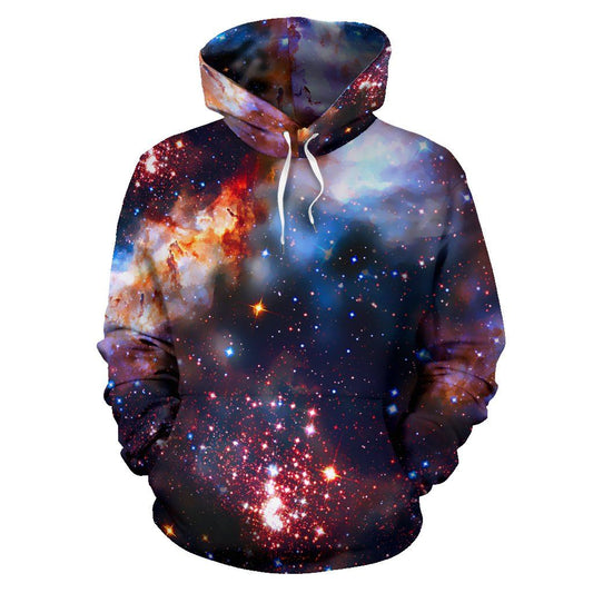 Pullover Hoodies - Galaxy Rocket Ship