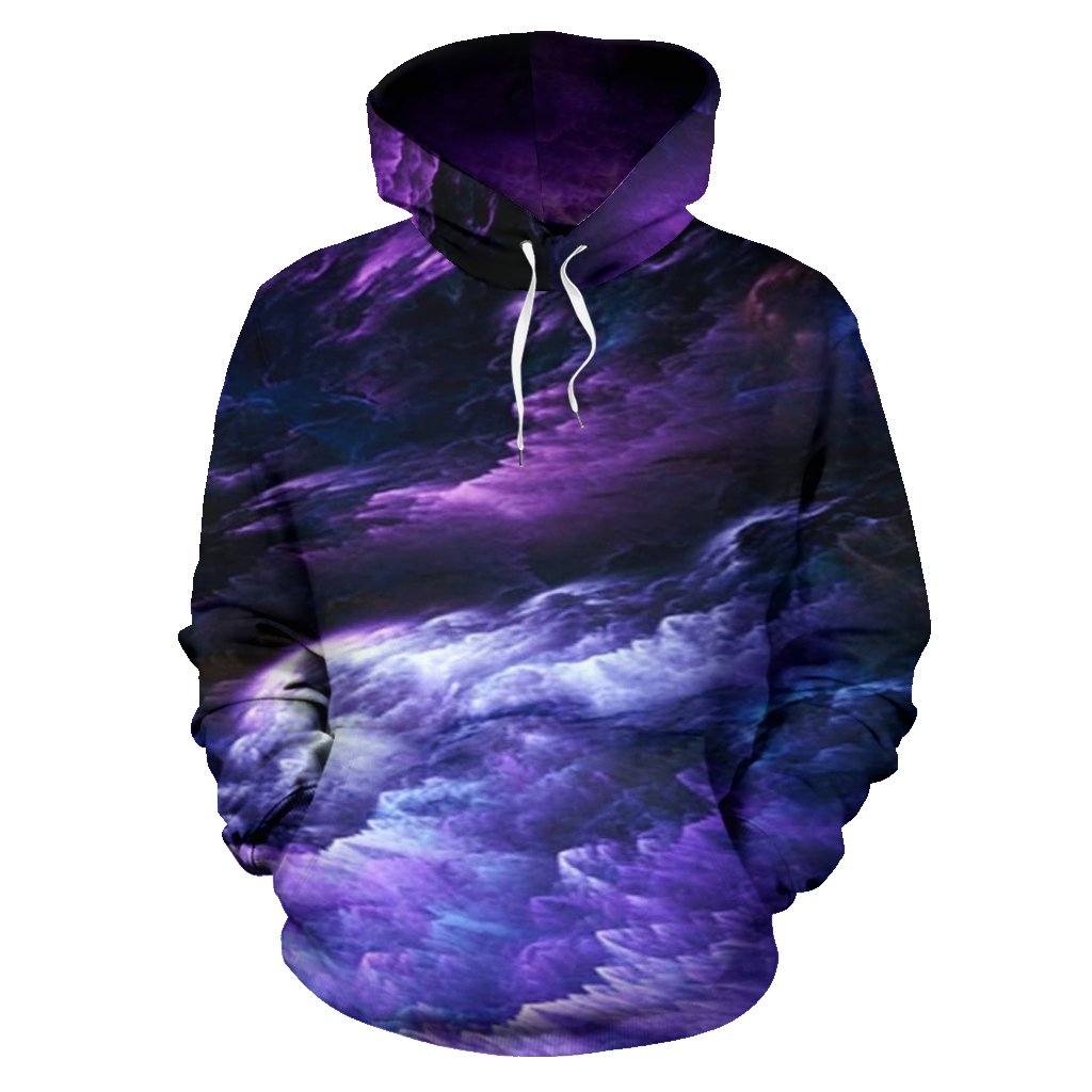 Pullover Hoodies - Galaxy Universe Purple