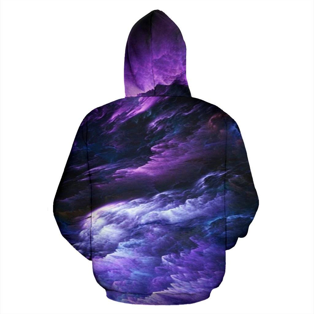 Pullover Hoodies - Galaxy Universe Purple