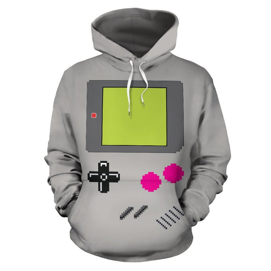 Pullover Hoodies - Game Boy Gray