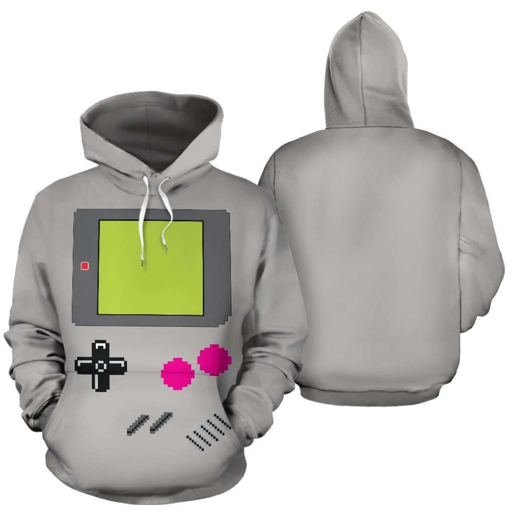 Pullover Hoodies - Game Boy Gray