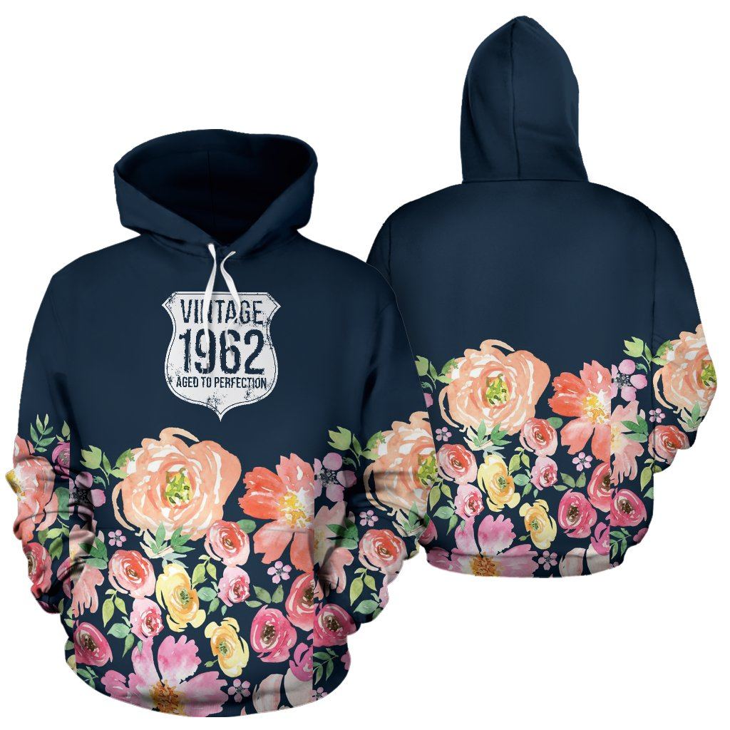 Pullover Hoodies - Vintage 1962 Age To Perfection