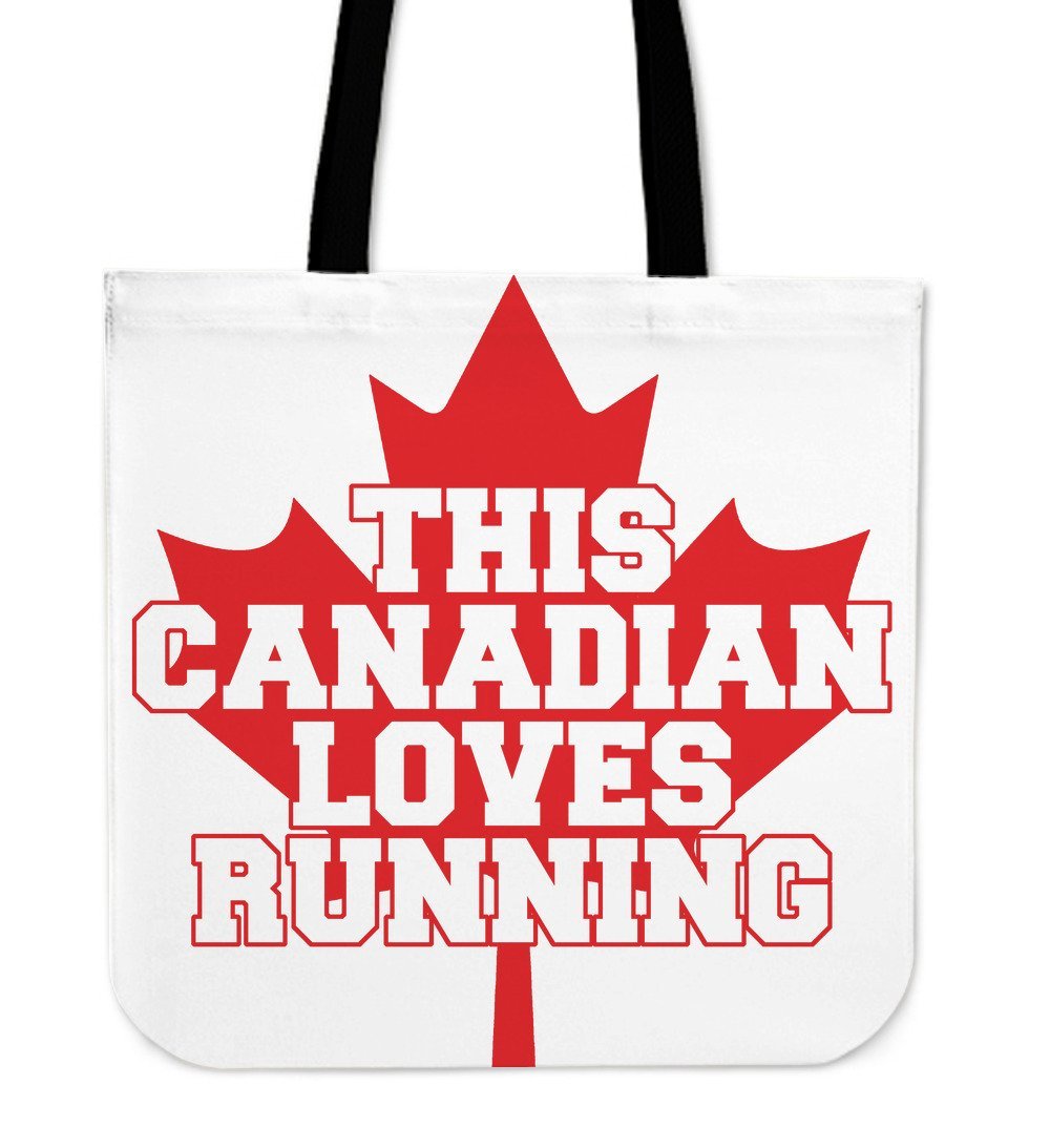 Running Canadian Cloth Tote Bag