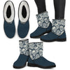 Sugar Skull Faux Fur Boots